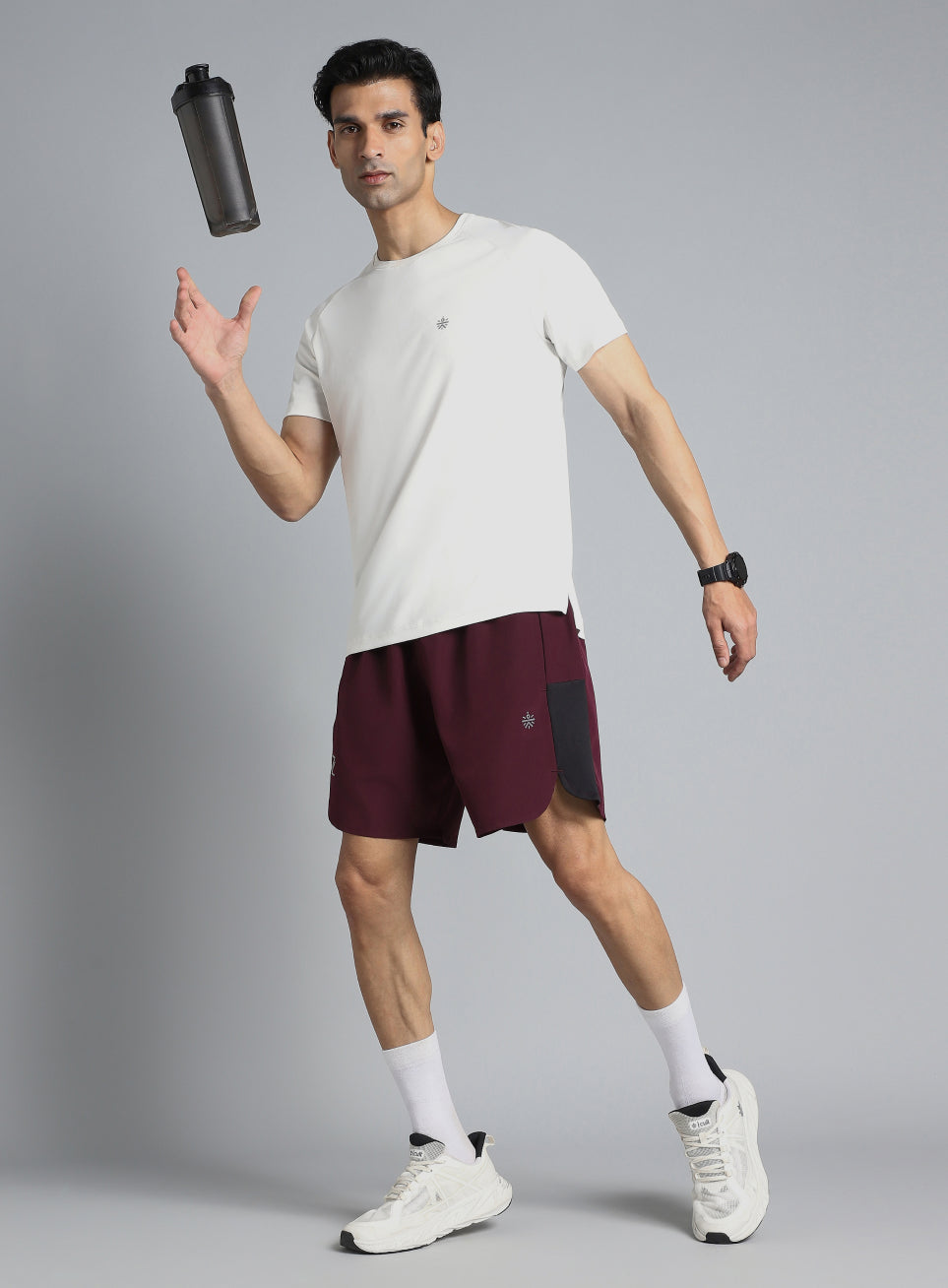 Men's Wine Pace Up Runner's Shorts