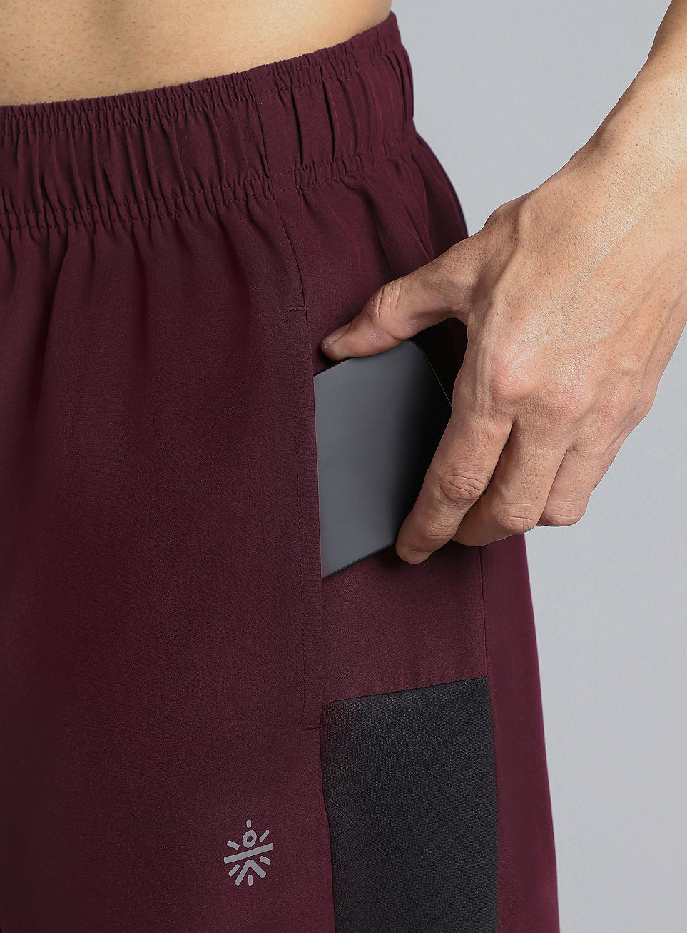 Men's Wine Pace Up Runner's Shorts