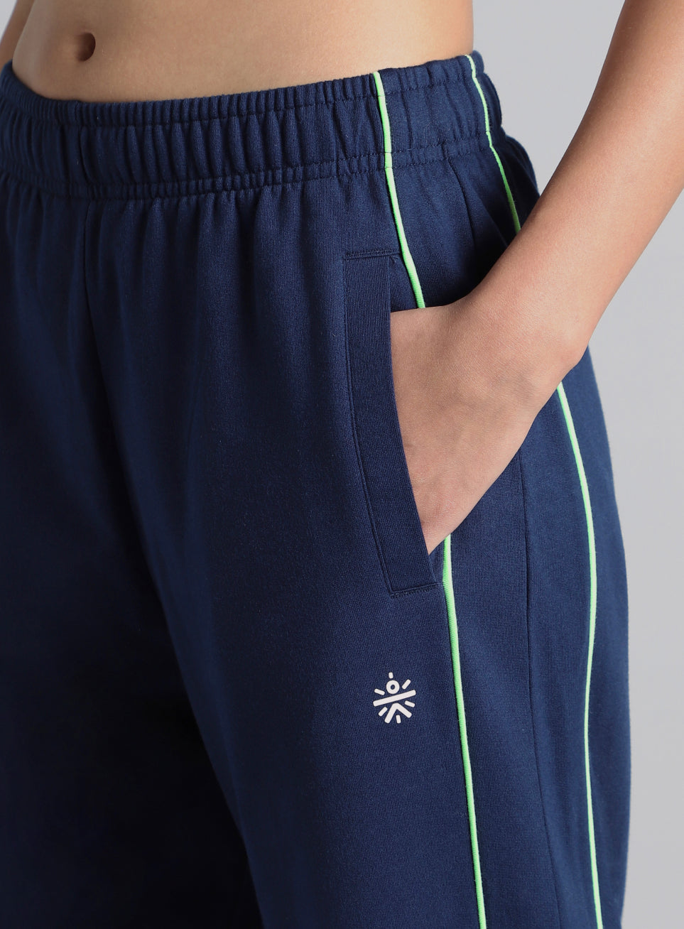 Women's Blue Community Straight Trackpants