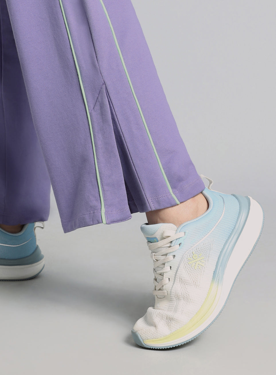 Women's Purple Community Straight Trackpants