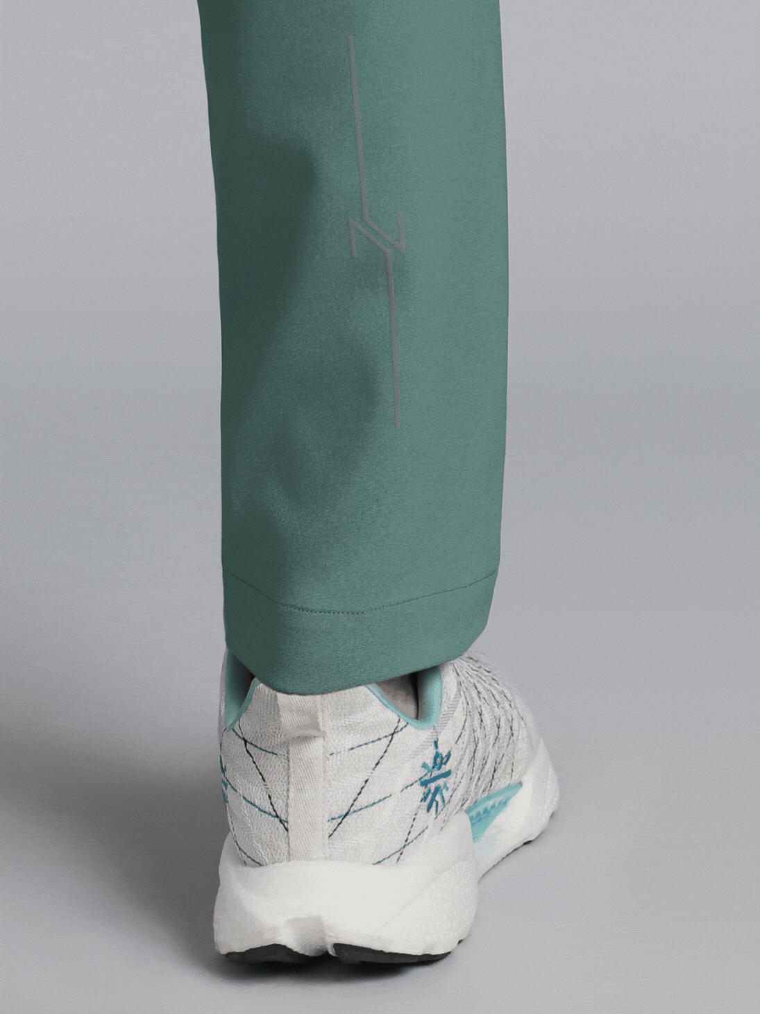 Men's Green Pacer Running Trackpants
