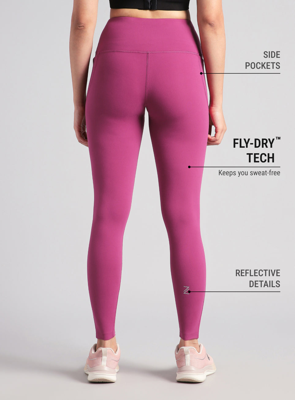 Women's Pink Pace Pro COMFlex Tights