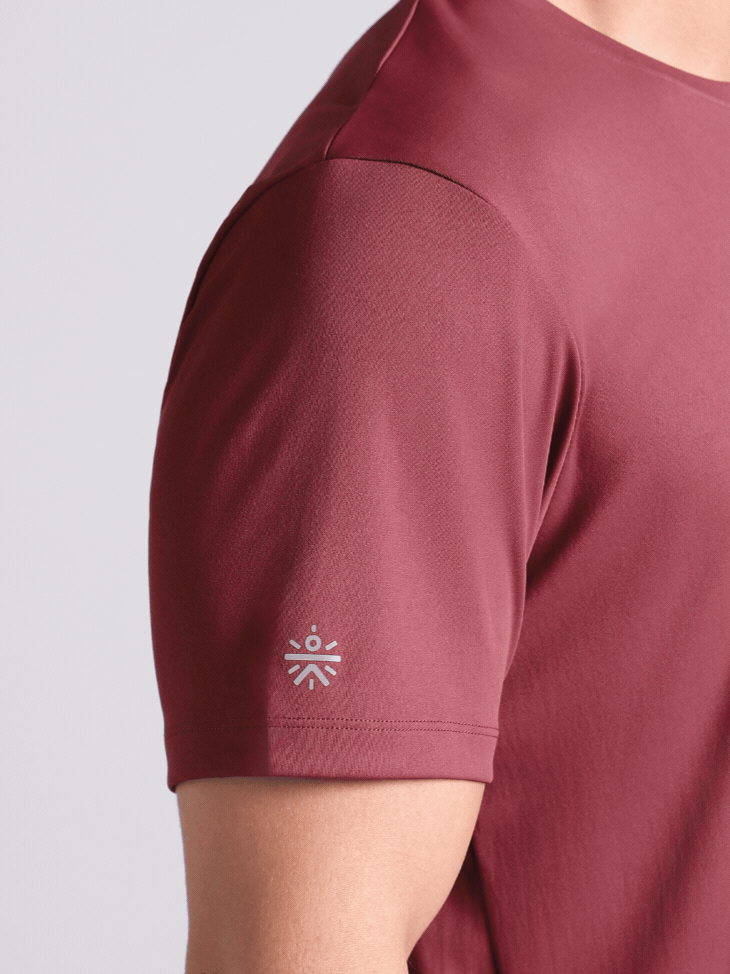 Men's Maroon Runner's Essential Trail Run T-shirt
