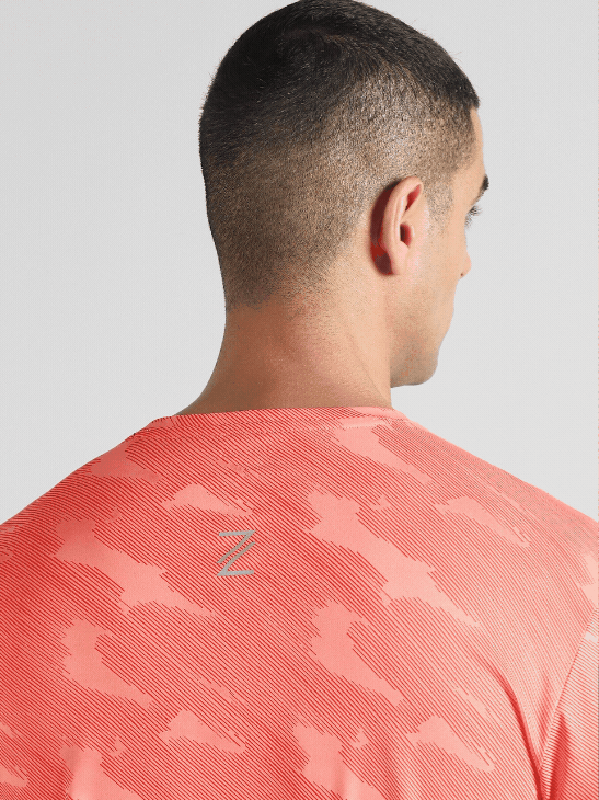 Men's Coral Urban Camo Running T-shirt