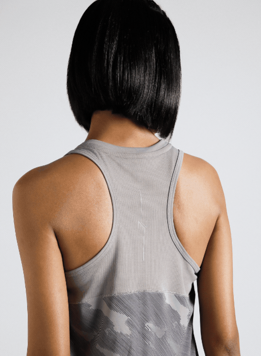 Women's Grey Urban Camo Running Tank Top