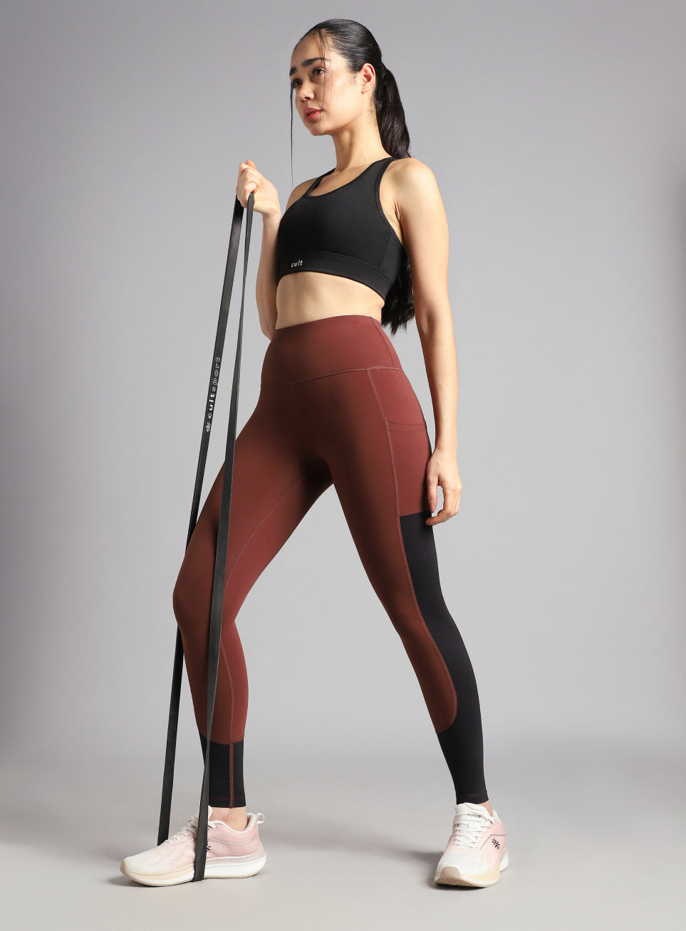 Women's Rust Dance Off Colourblock COMFLex Tights
