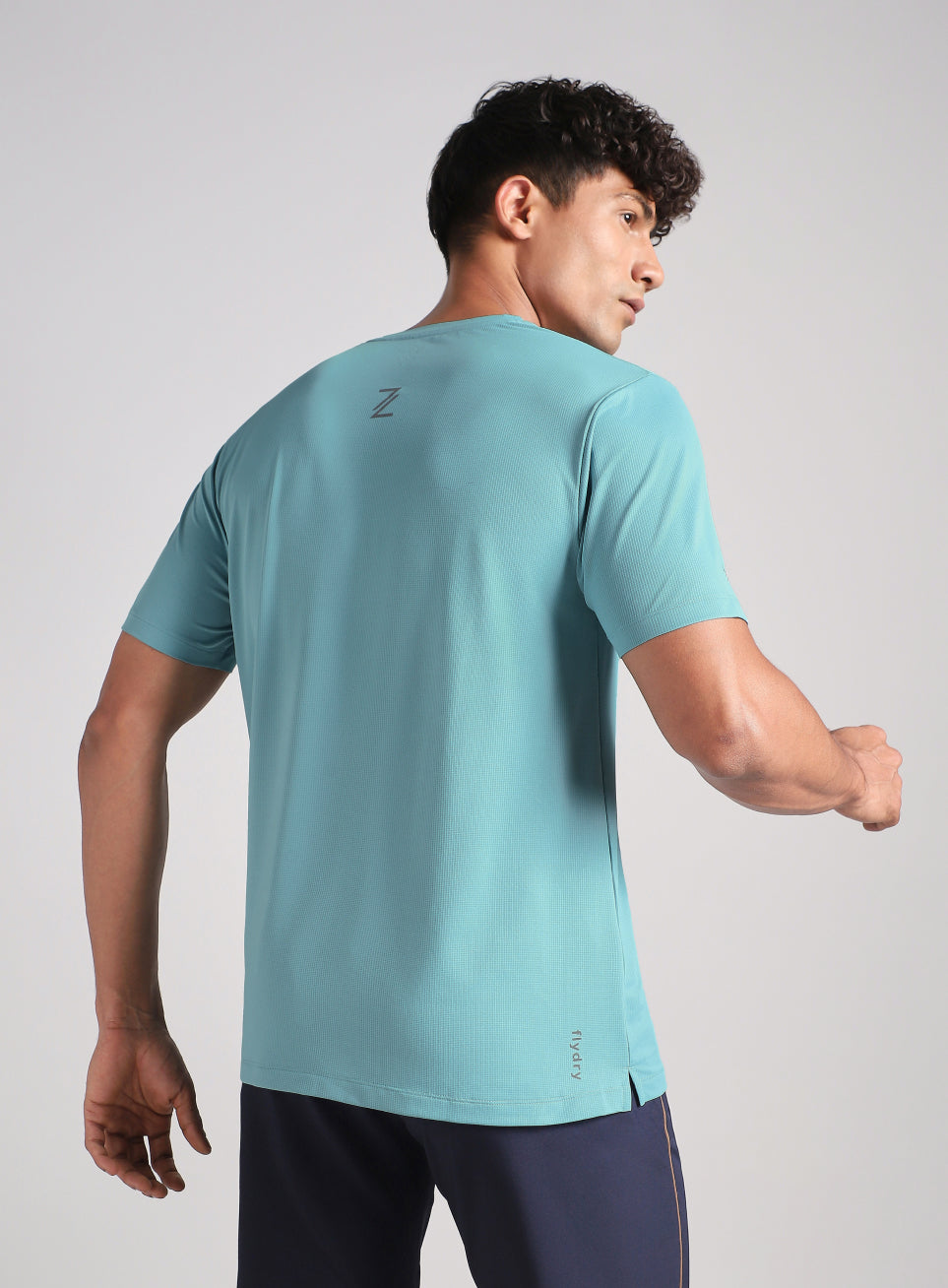 Men's Blue Chill Knit Run T-Shirt
