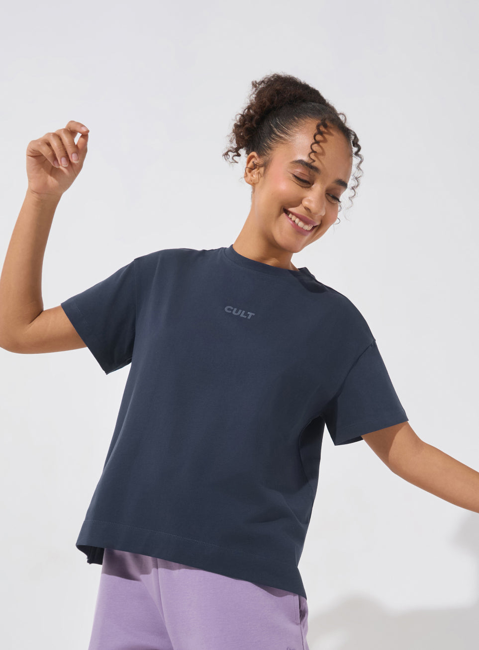 Women's Navy Soft Form Easy Fit Everyday T-shirt