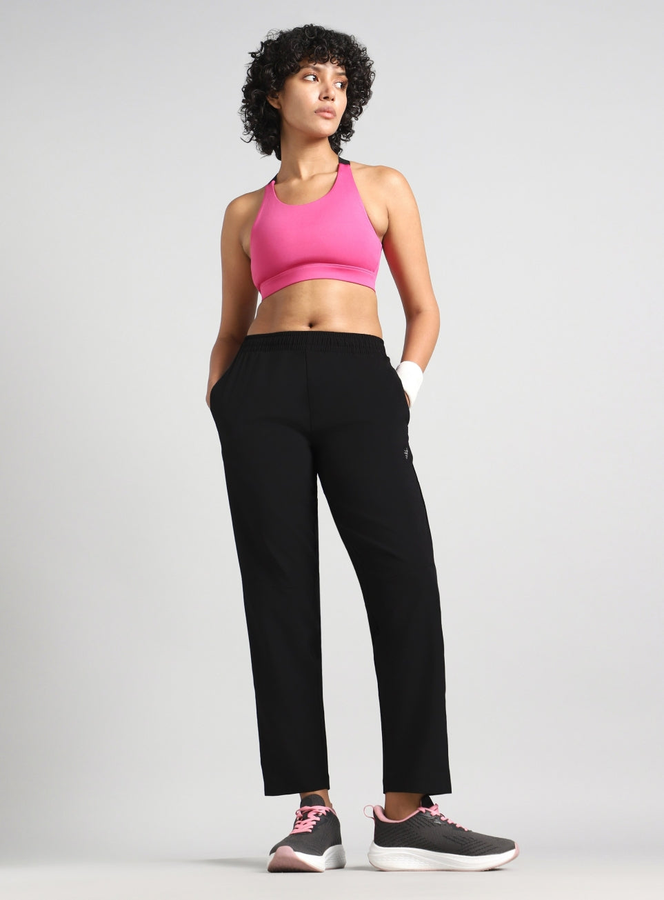 Women's Black The Run Project Trackpant