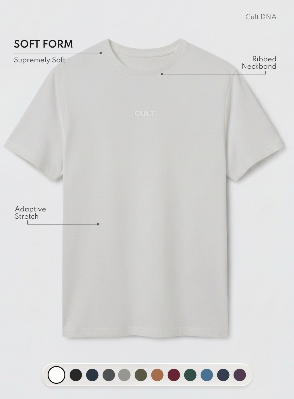Men's Off-White Soft Form Classic T-shirt