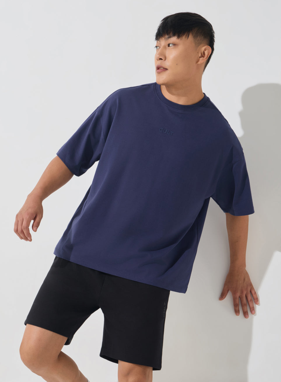 Men's Navy Soft Form Oversized T-shirt