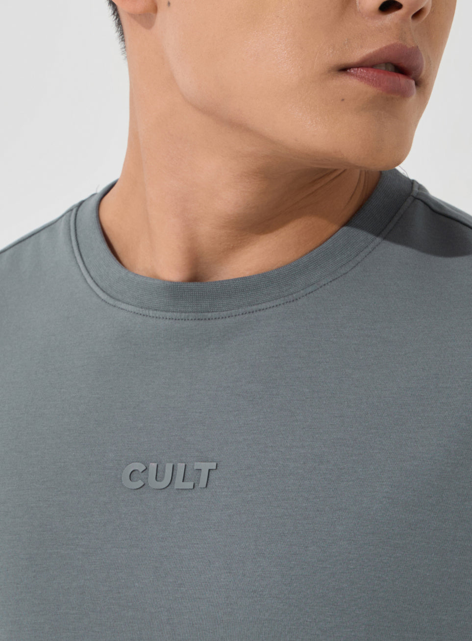 Men's Dark Grey Soft Form Oversized T-shirt