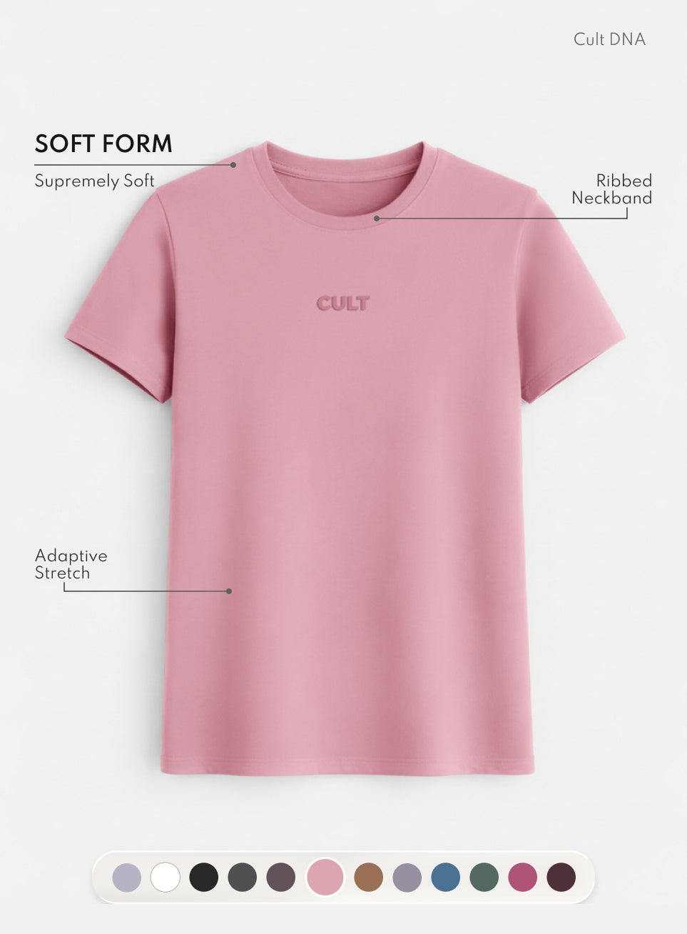 Women's Pink Soft Form Classic T-shirt