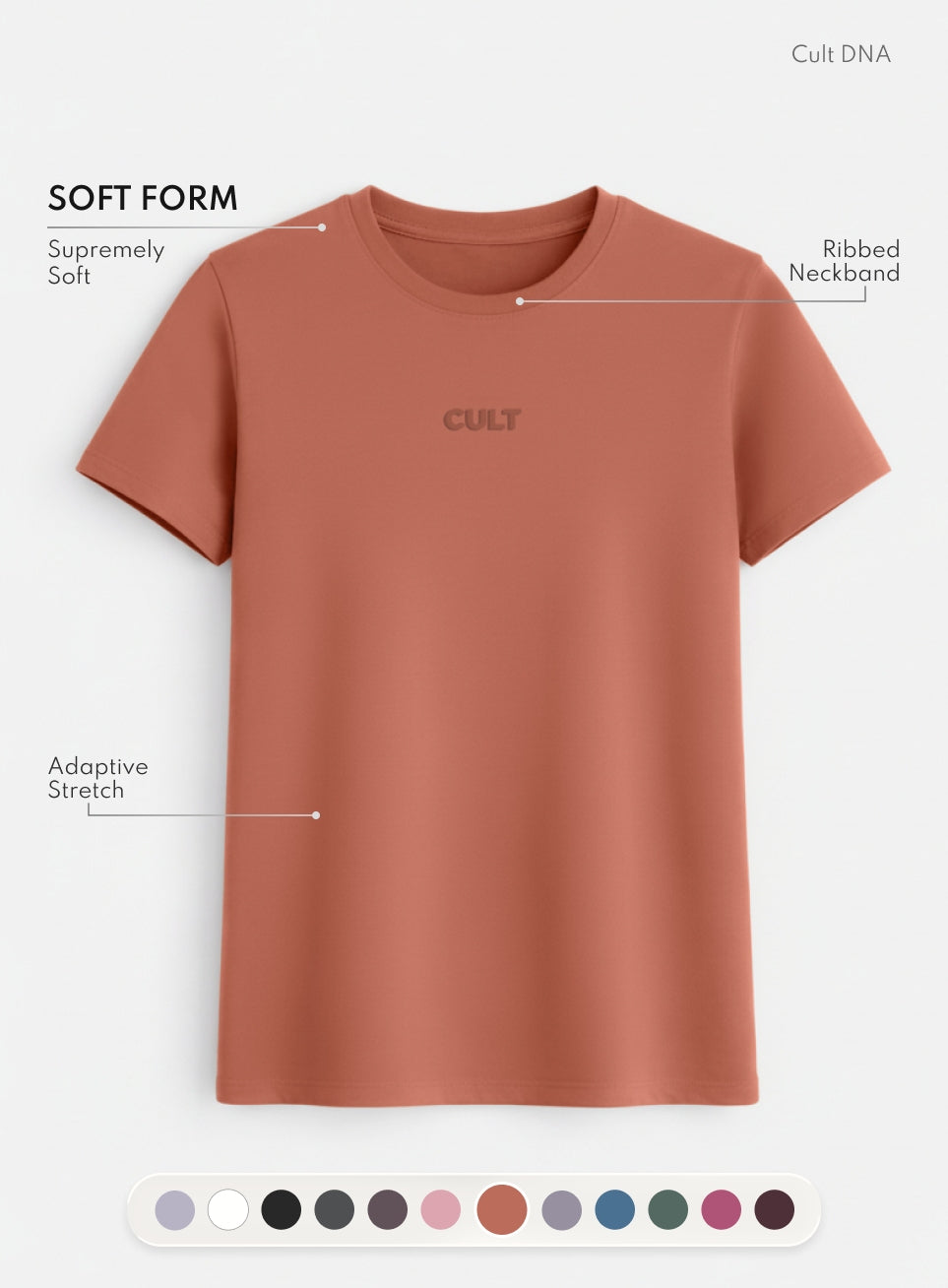 Women's Rust Soft Form Classic T-shirt