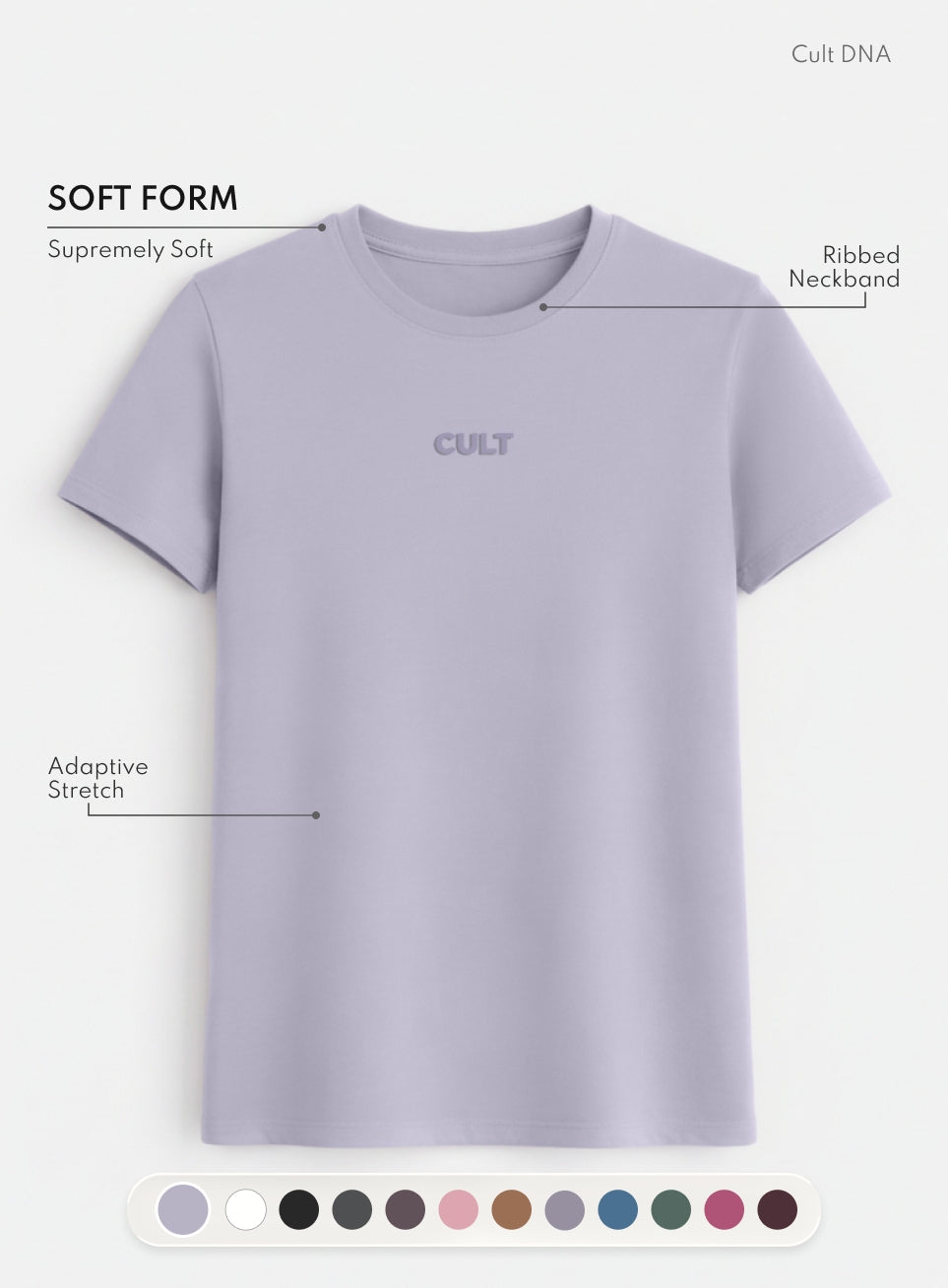 Women's Purple Soft Form Classic T-shirt