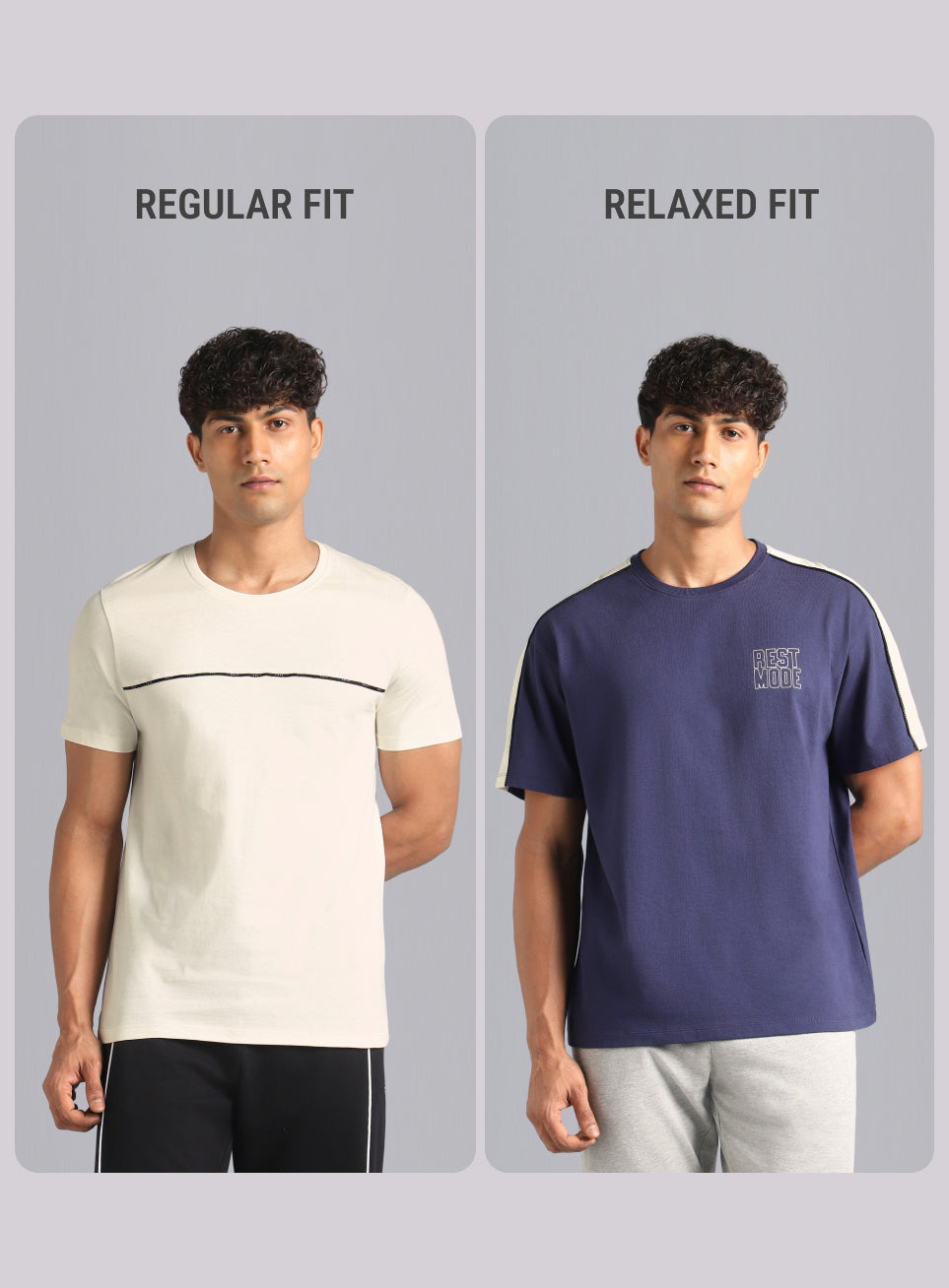 Men's Navy Rest Mode Relaxed Fit T-shirt