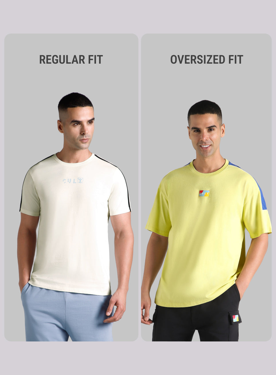 Men's Yellow Fun and Play Sporty Oversized Fit T-shirt