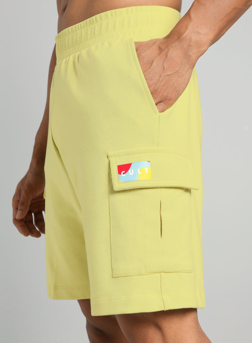 Men's Yellow Utility Classic Shorts