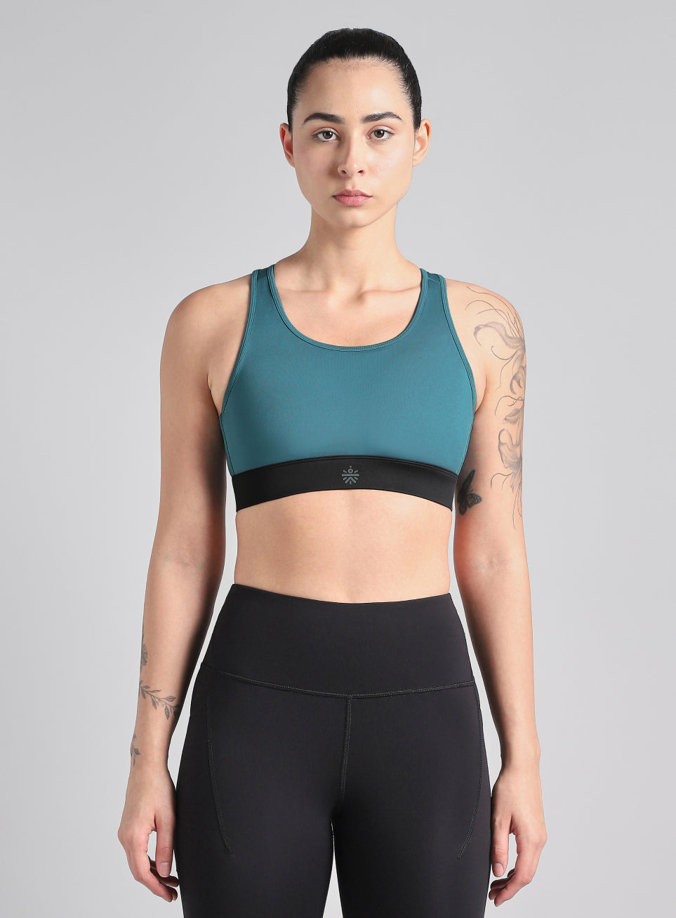 Women's Blue Run Forward High Support Bra