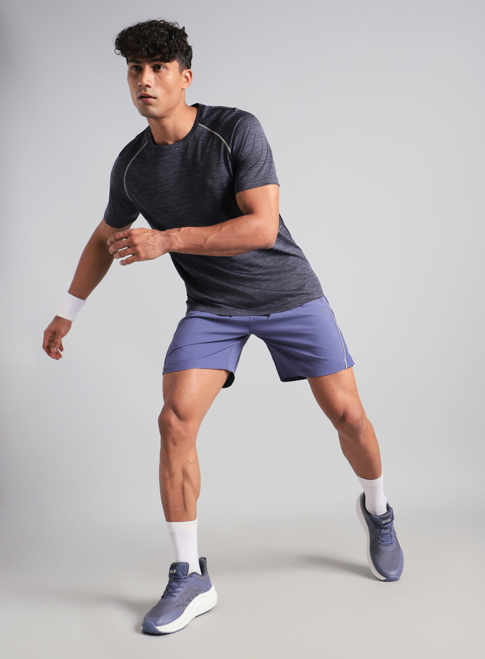 Men's Purple Runner's Sprint Shorts