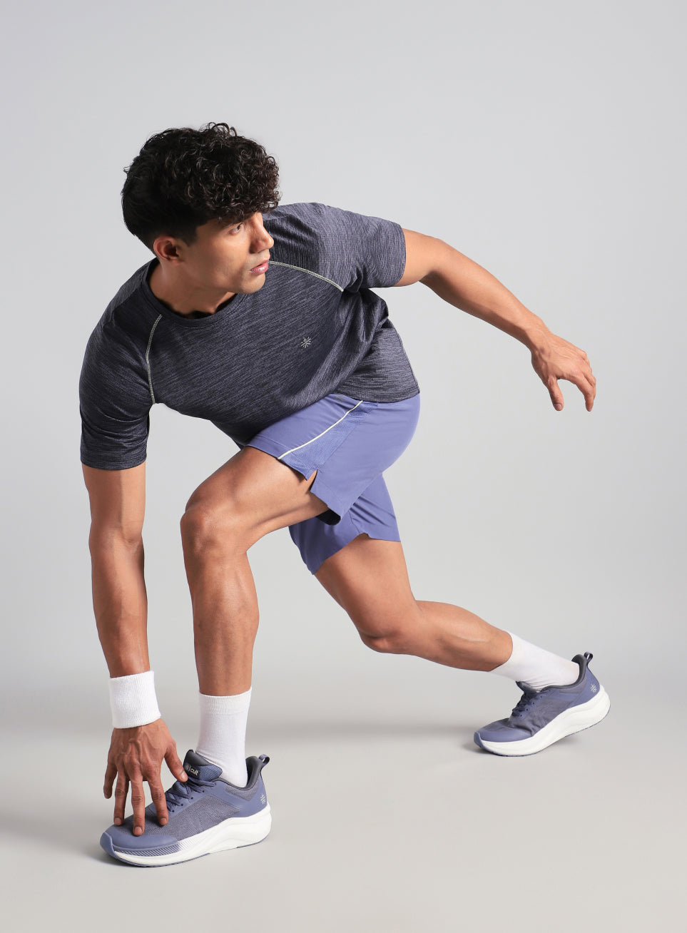 Men's Purple Runner's Sprint Shorts
