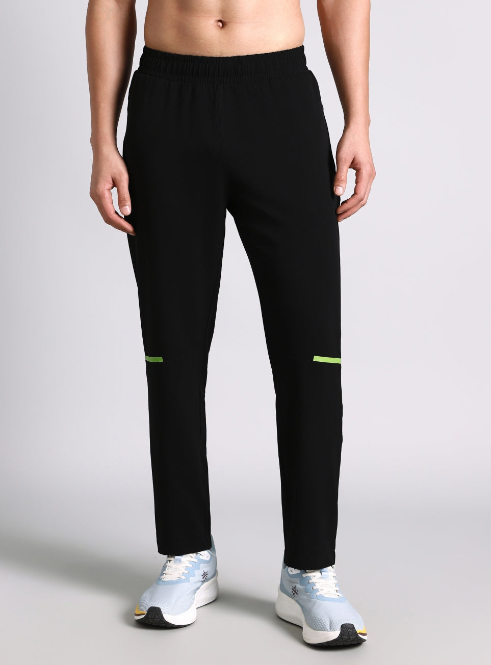 Men's Black High Impact Running Trackpants
