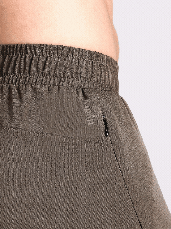 Men's Brown High Impact Running Trackpants