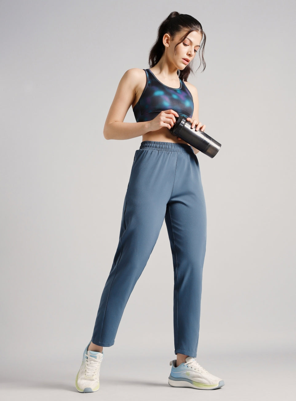 Women's Blue Pace Pro Running Trackpants