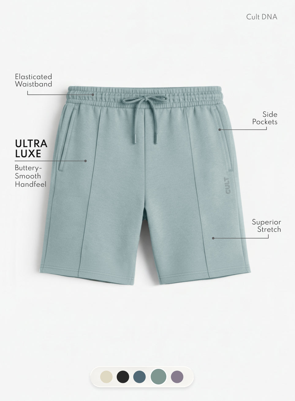 Men's Green Ultra Luxe Tailored Shorts
