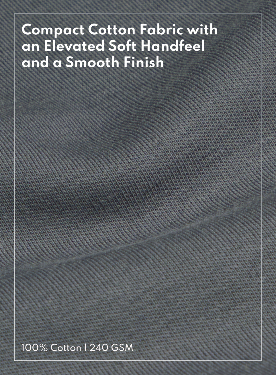 Men's Dark Grey Everyday Luxe Cotton Polo T-shirt