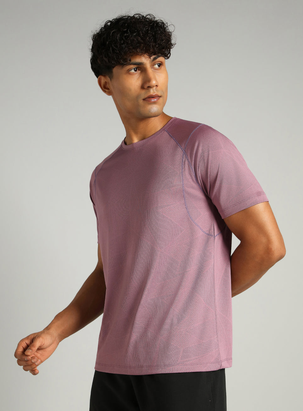 Men's Purple Power Training Sculpted T-shirt