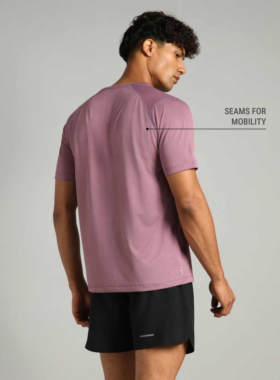 Men's Purple Power Training Sculpted T-shirt