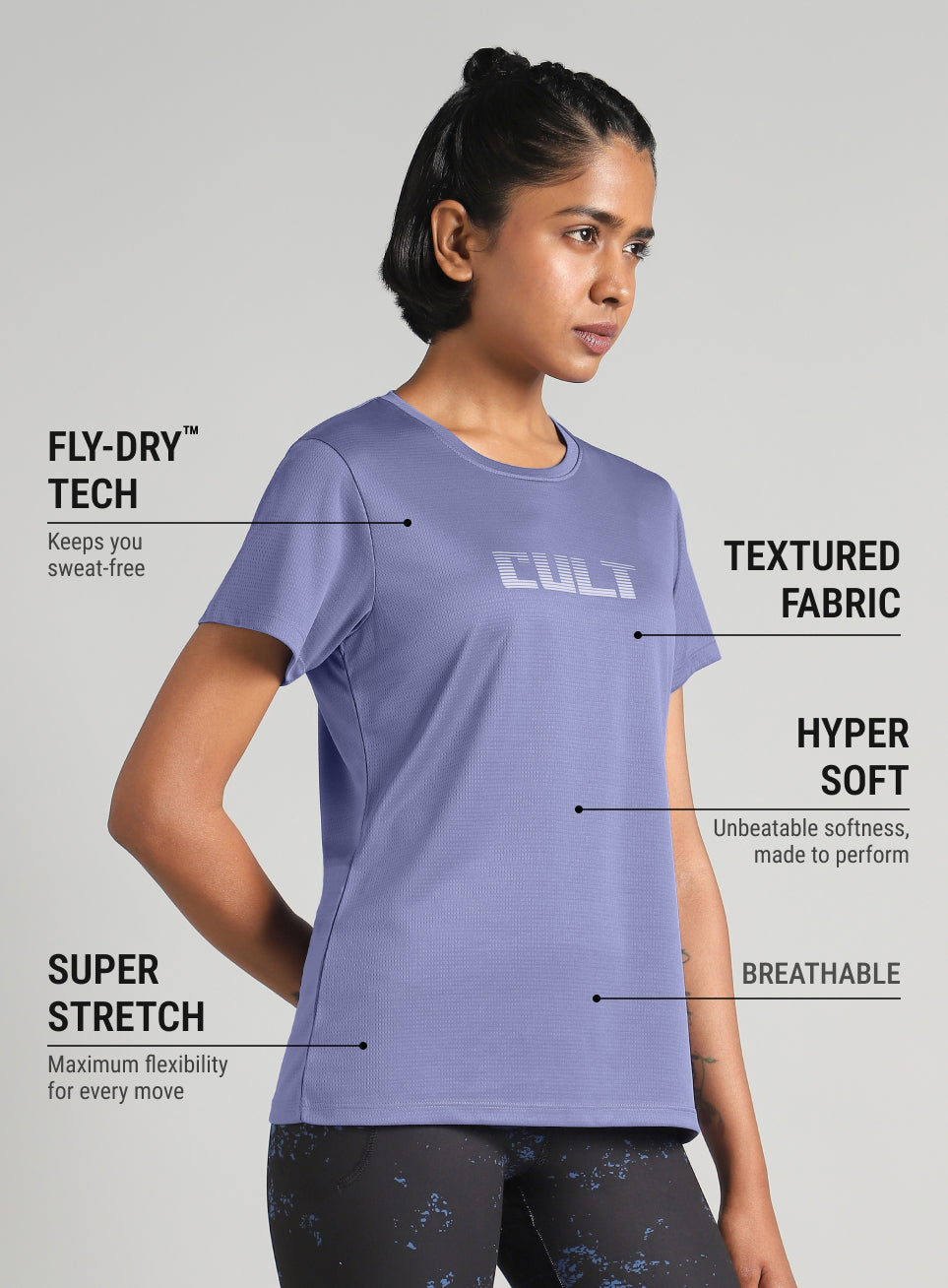 Women's Purple Ultimate Training T-shirt