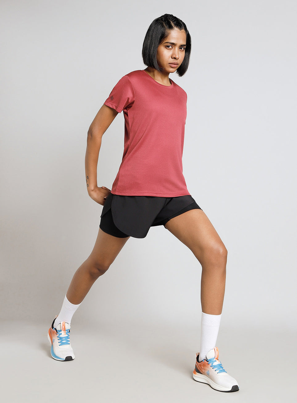 Women's Red Performance T-shirt