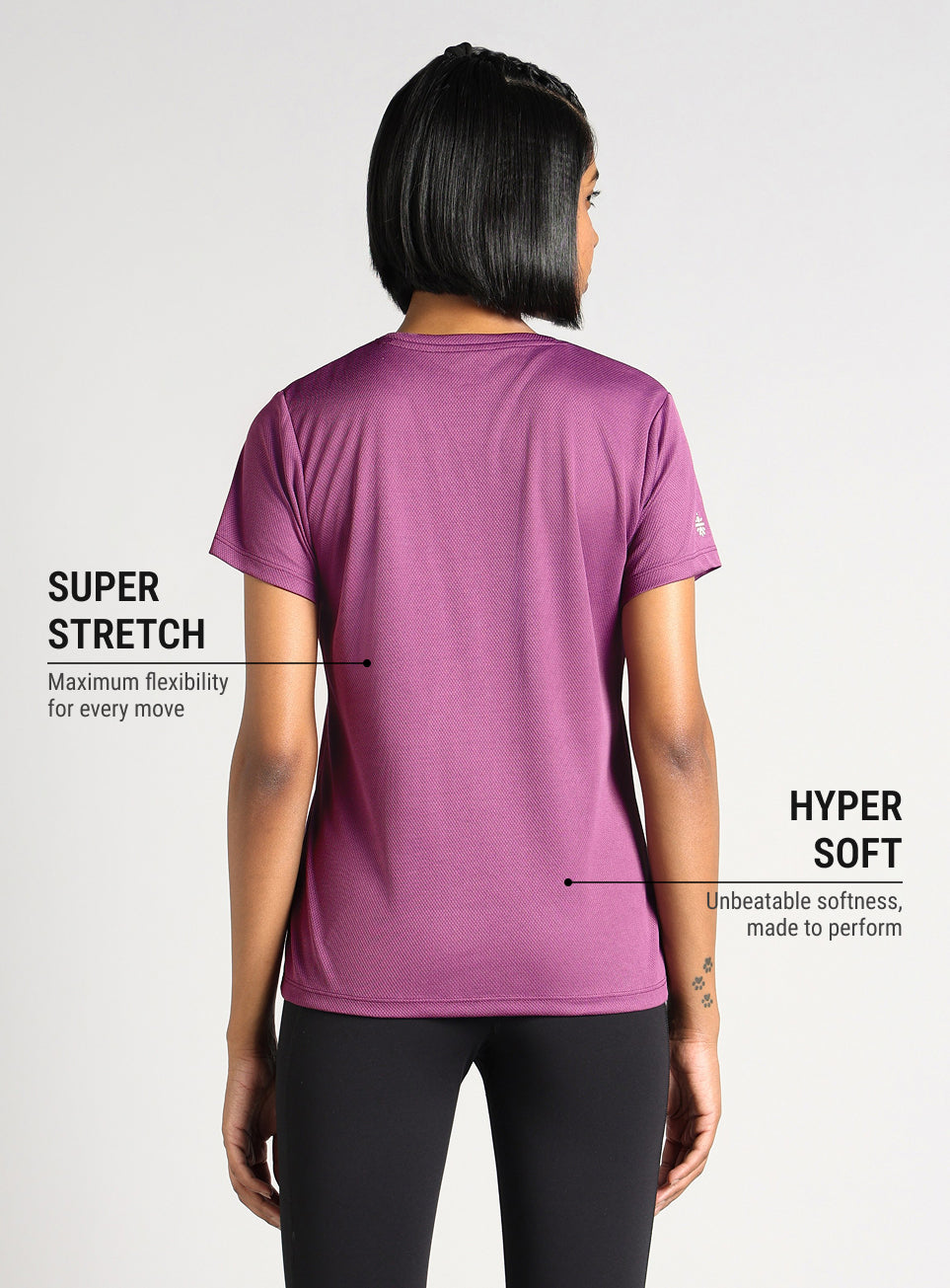 Women's Purple Performance T-shirt