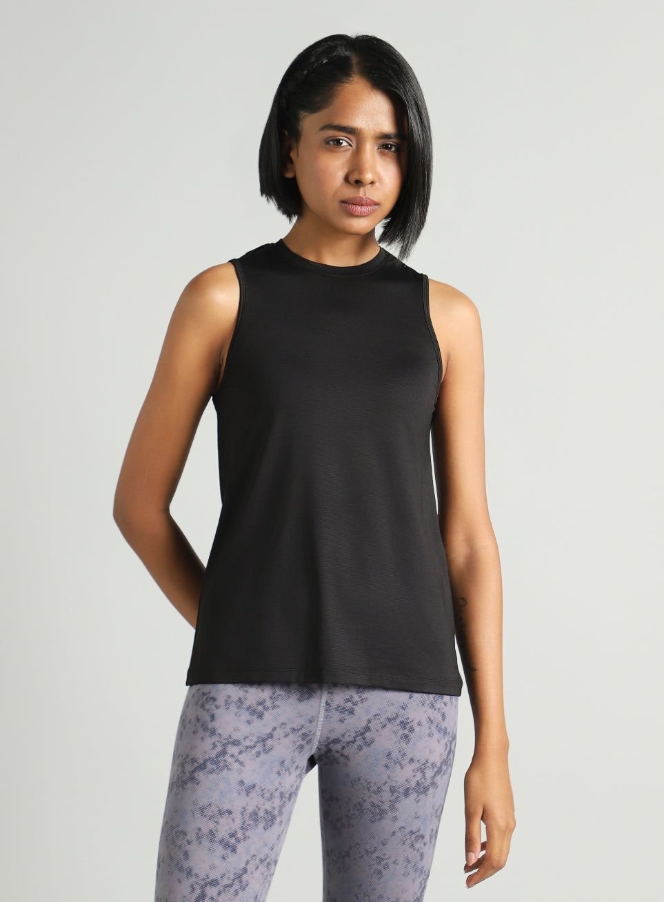 Women's Black Swift Back Vent Training Tank Top