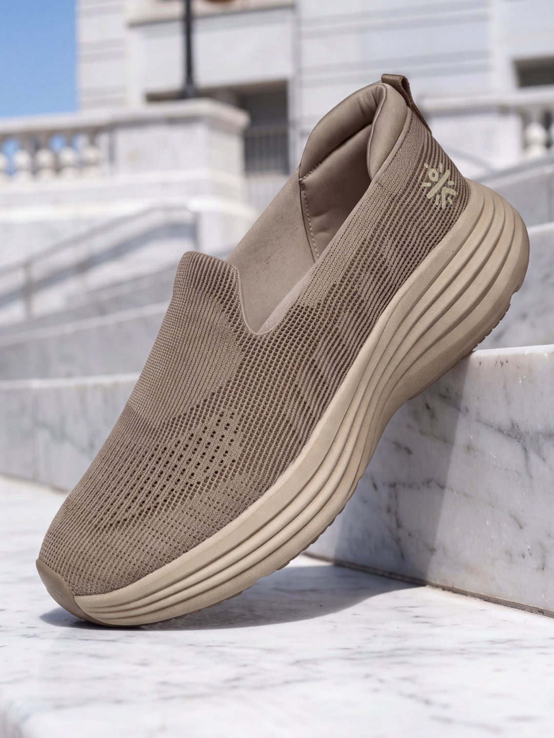 cult Women's PlushStride Walking Shoes - Beige