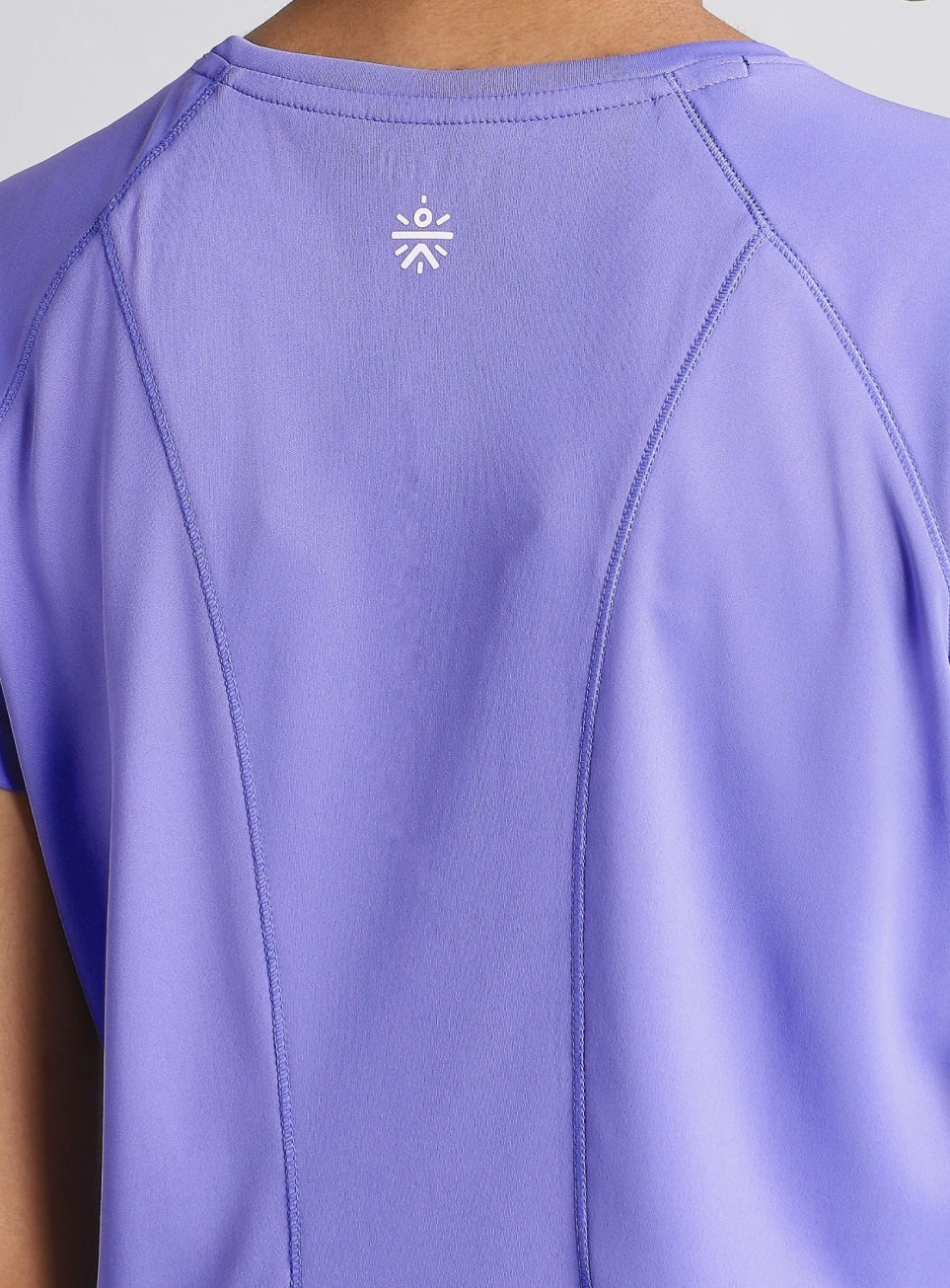 Women's Blue Mesh Contour Training T-shirt