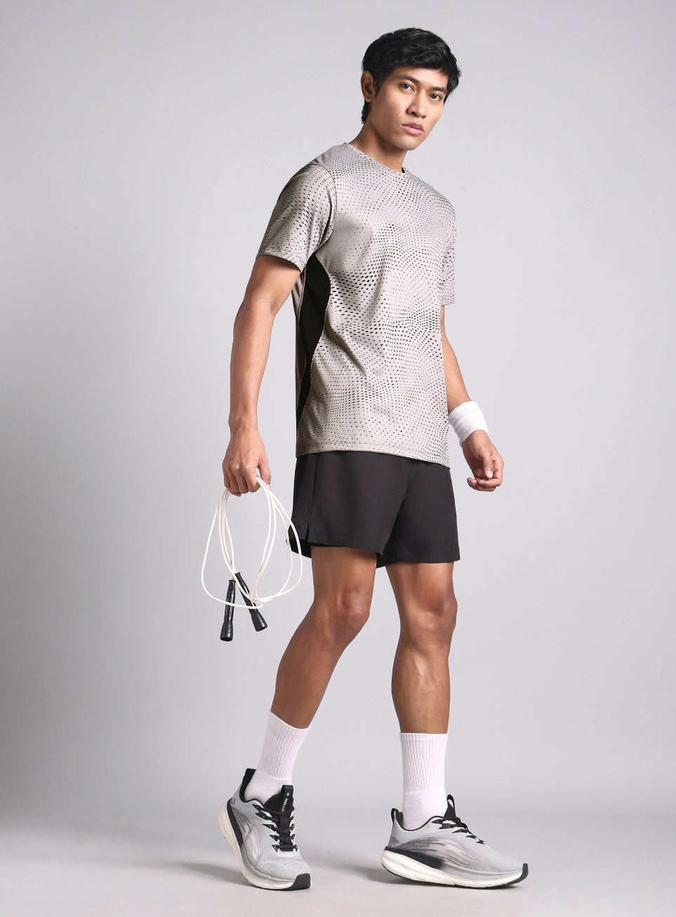 Men's Grey Dynamic Move Training T-shirt