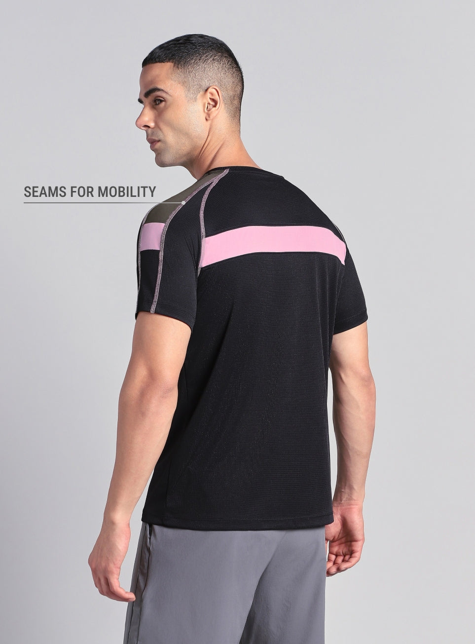 Men's All Format Black High Performance T-Shirt