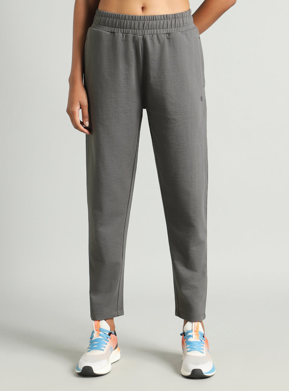 Women's Grey Easy Move Training Trackpants