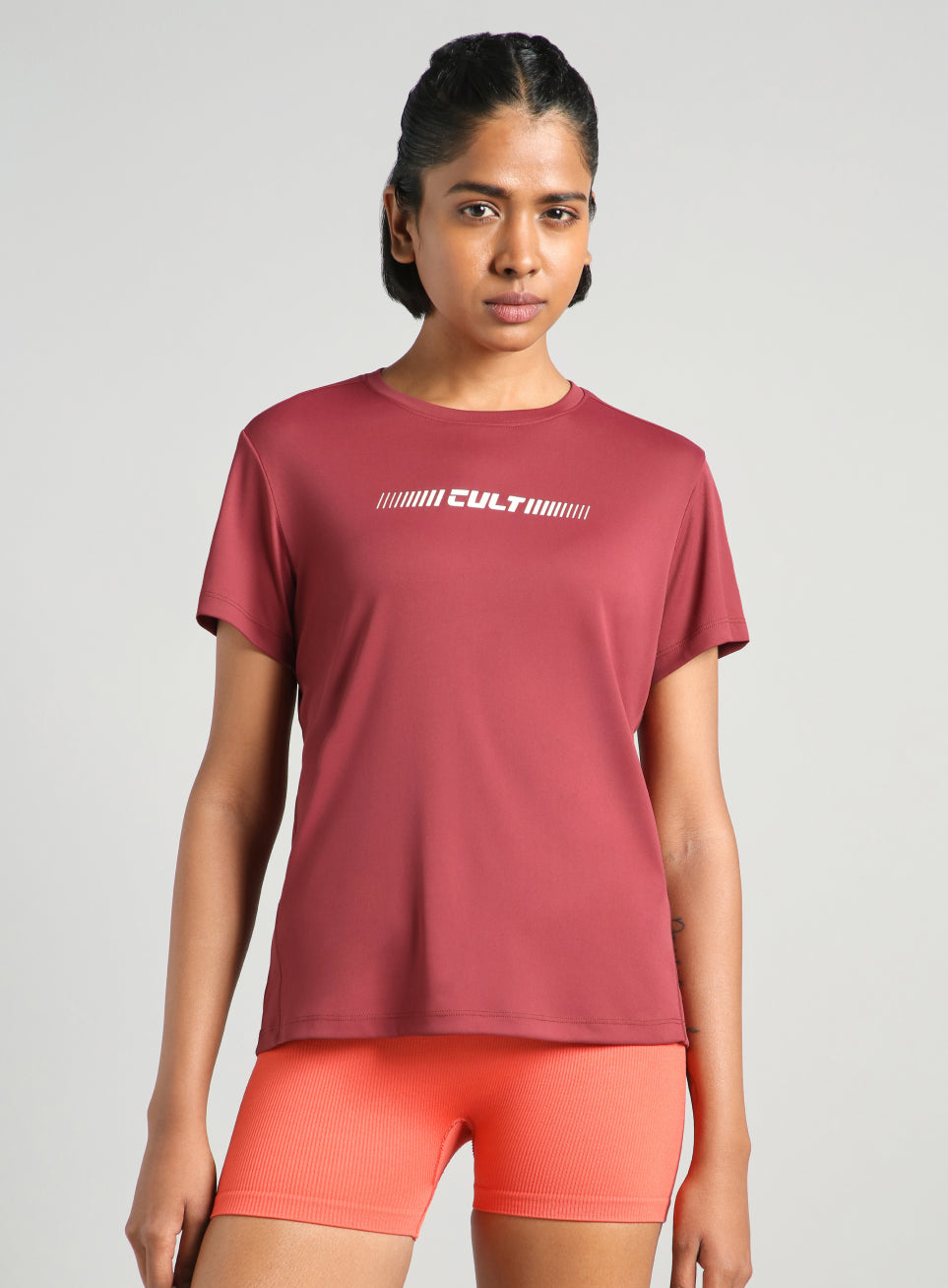 Women's Maroon Everyday Performance T-shirt