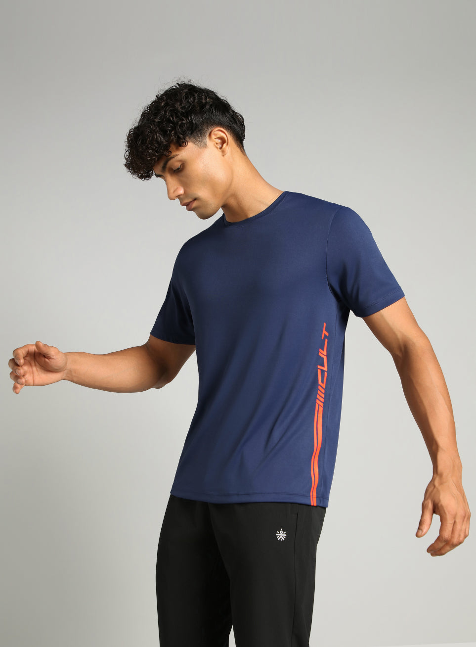 Men's Navy Warm Up Training T-shirt