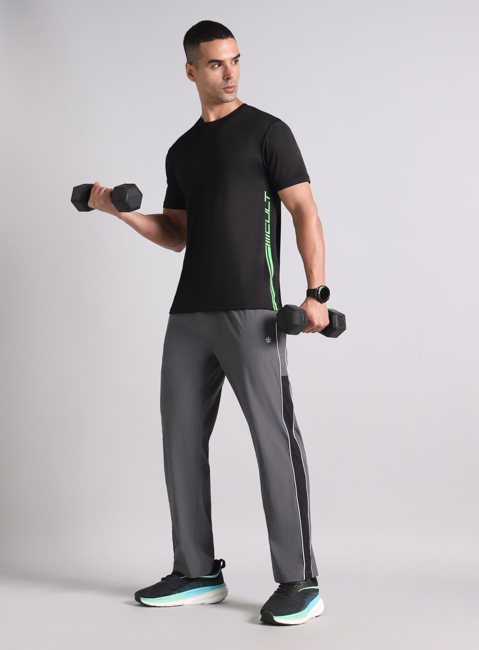 Men's Black Warm Up Training T-shirt