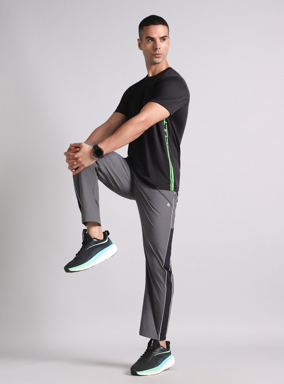 Men's Black Warm Up Training T-shirt