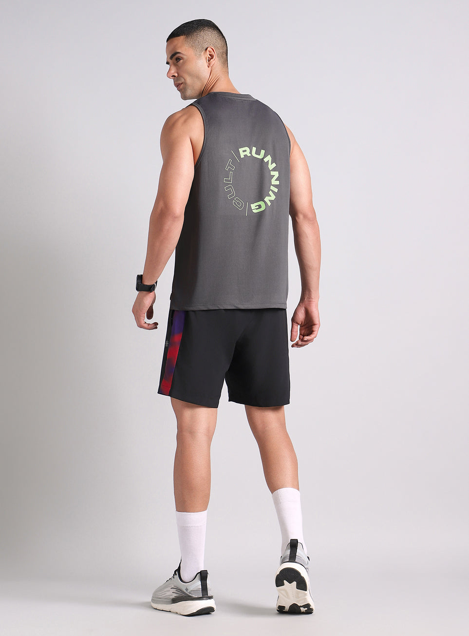 Men's Dark Grey Running Pro Tank