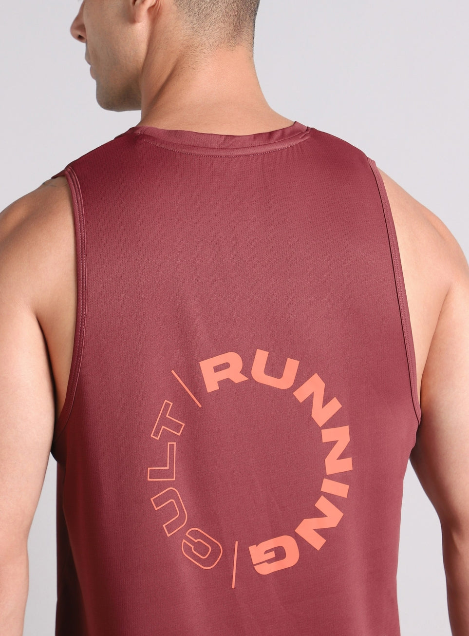 Men's Maroon Running Pro Tank