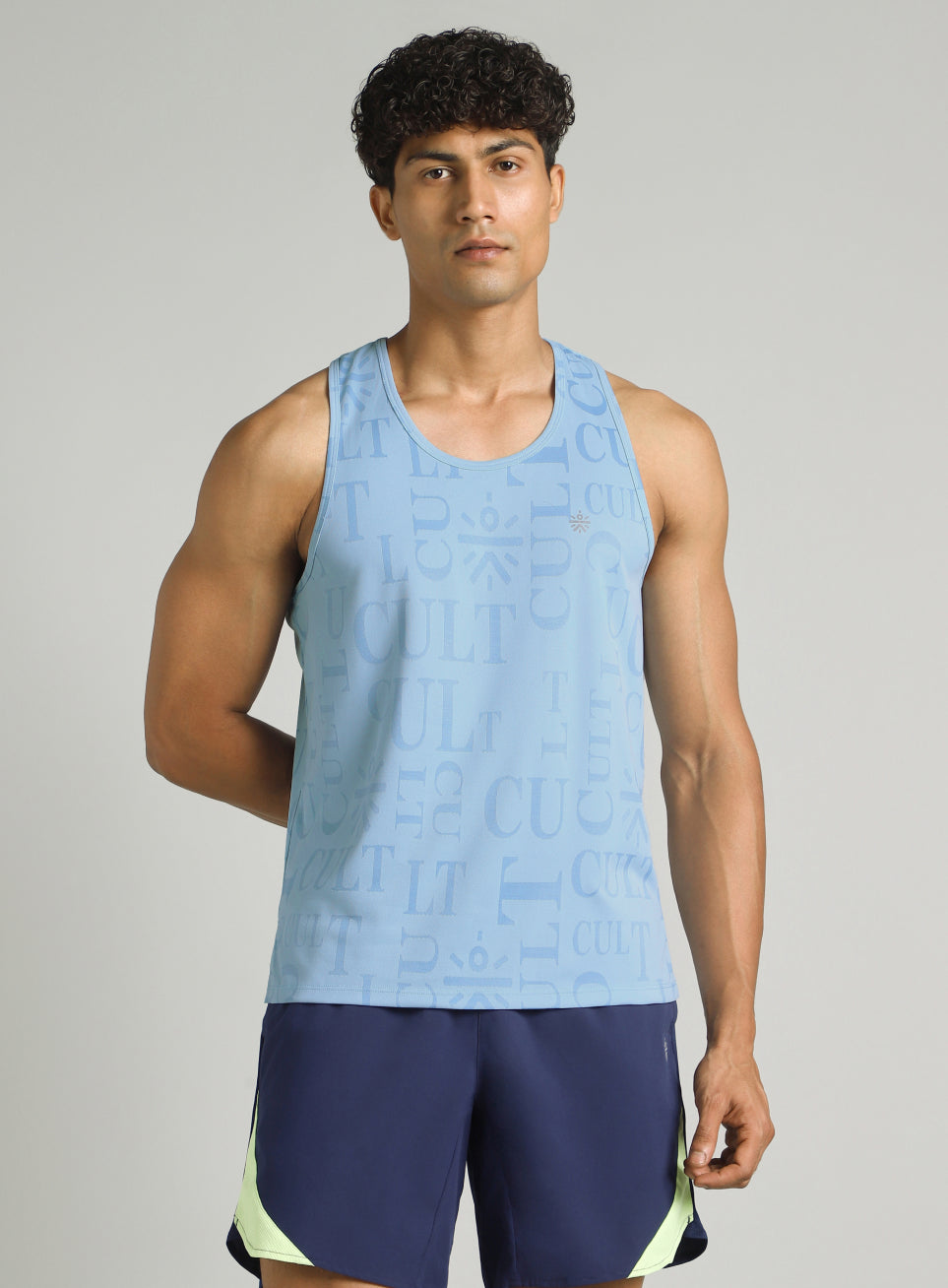 Men's Blue CULT ZERO Running Tank