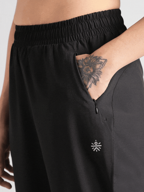 Women's Black True Strength Training Trackpant