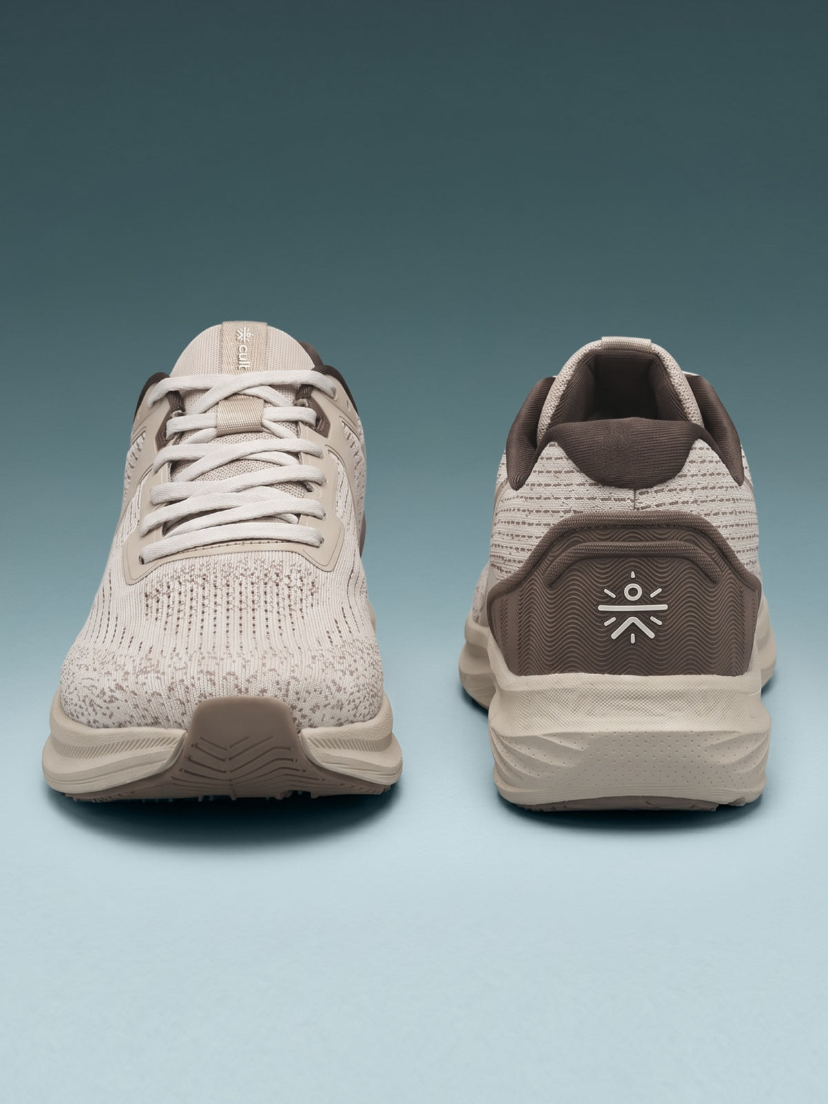 cult Men's WydeFlex Running Shoes - Beige